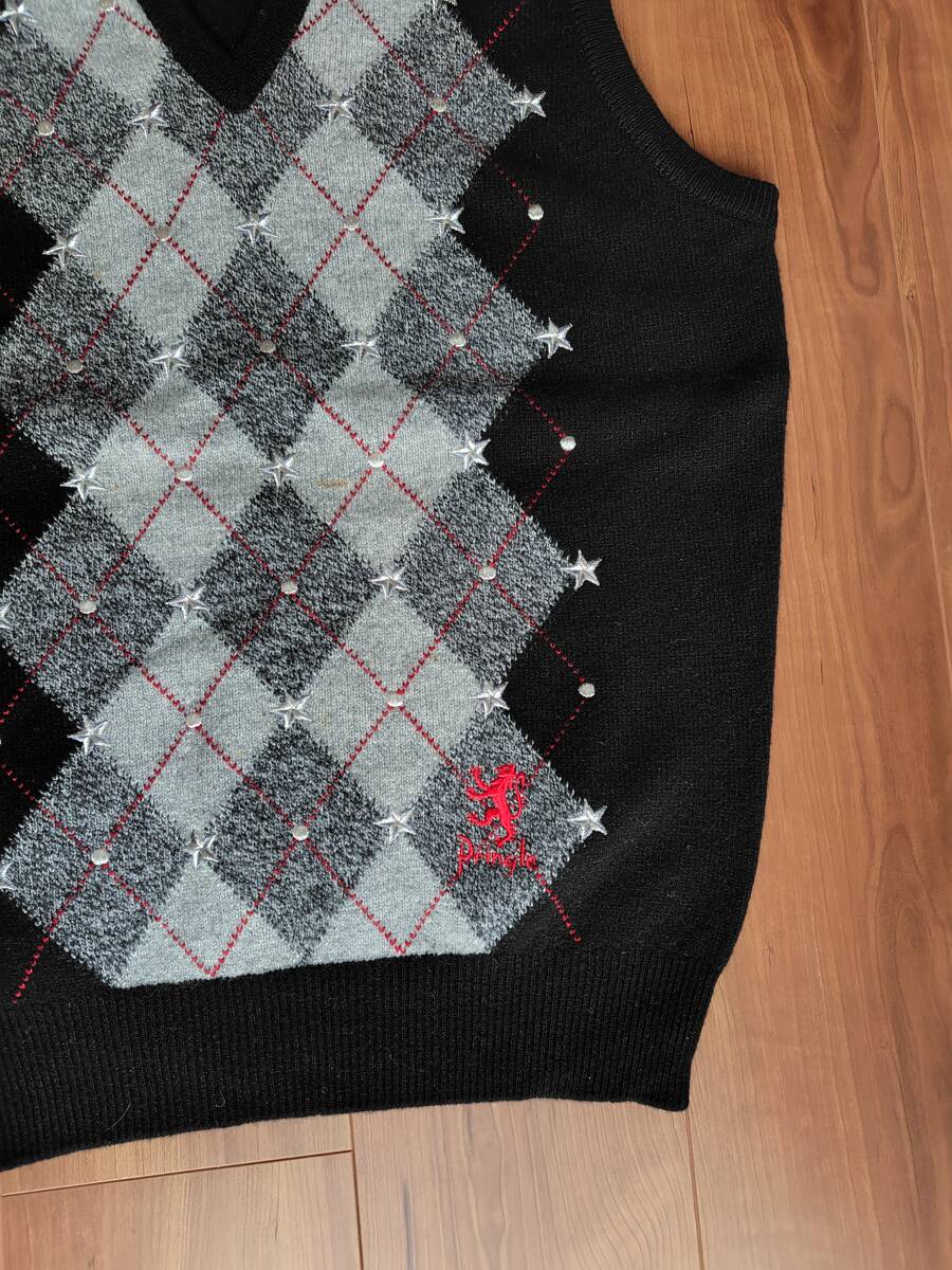 Pringle プリングル　ウールニットベスト　スコットランド製 Sサイズ _画像4