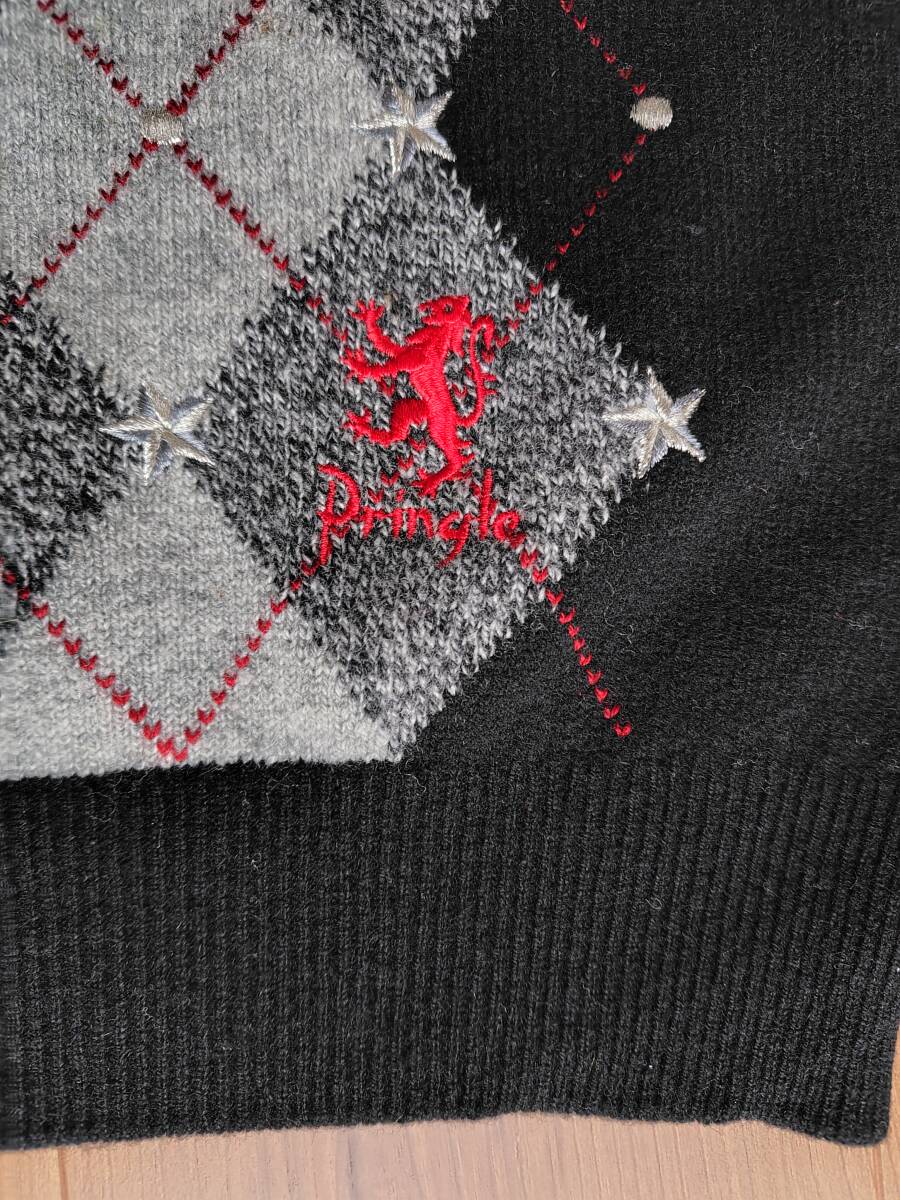 Pringle プリングル　ウールニットベスト　スコットランド製 Sサイズ _画像5