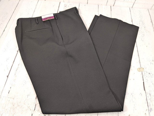 【12yt317】中学校 高校 男子用学生服 制服に!! MASCROWS 冬服ズボン スラックス 0-3403 黒 ウエスト85㎝ 未使用◆W70