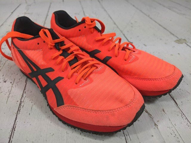 【1yt017】陸上競技用 アップシューズ asics アシックス 1093A117 ウィンドスプリント2 サンライズレッド サイズ：23.0㎝ 美品◆i68