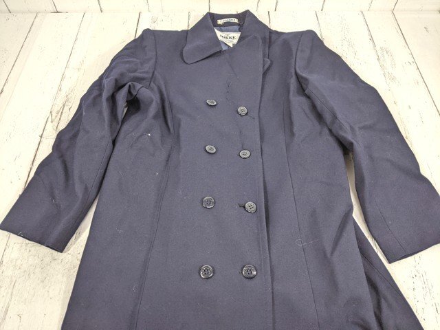 as1302】静岡県 西遠女子学園高校 女子用学生服 制服 コート(紺 as1302】静岡県 西遠女子学園高校 女子用学生服 制服 コート(紺