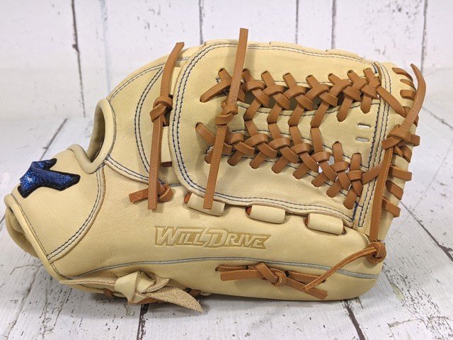 【1yt274】一般 軟式野球用グローブ MIZUNO ミズノ 1AJGR14900 ウィルドライブブルー 右投げ オールラウンド用 未使用◆Z33