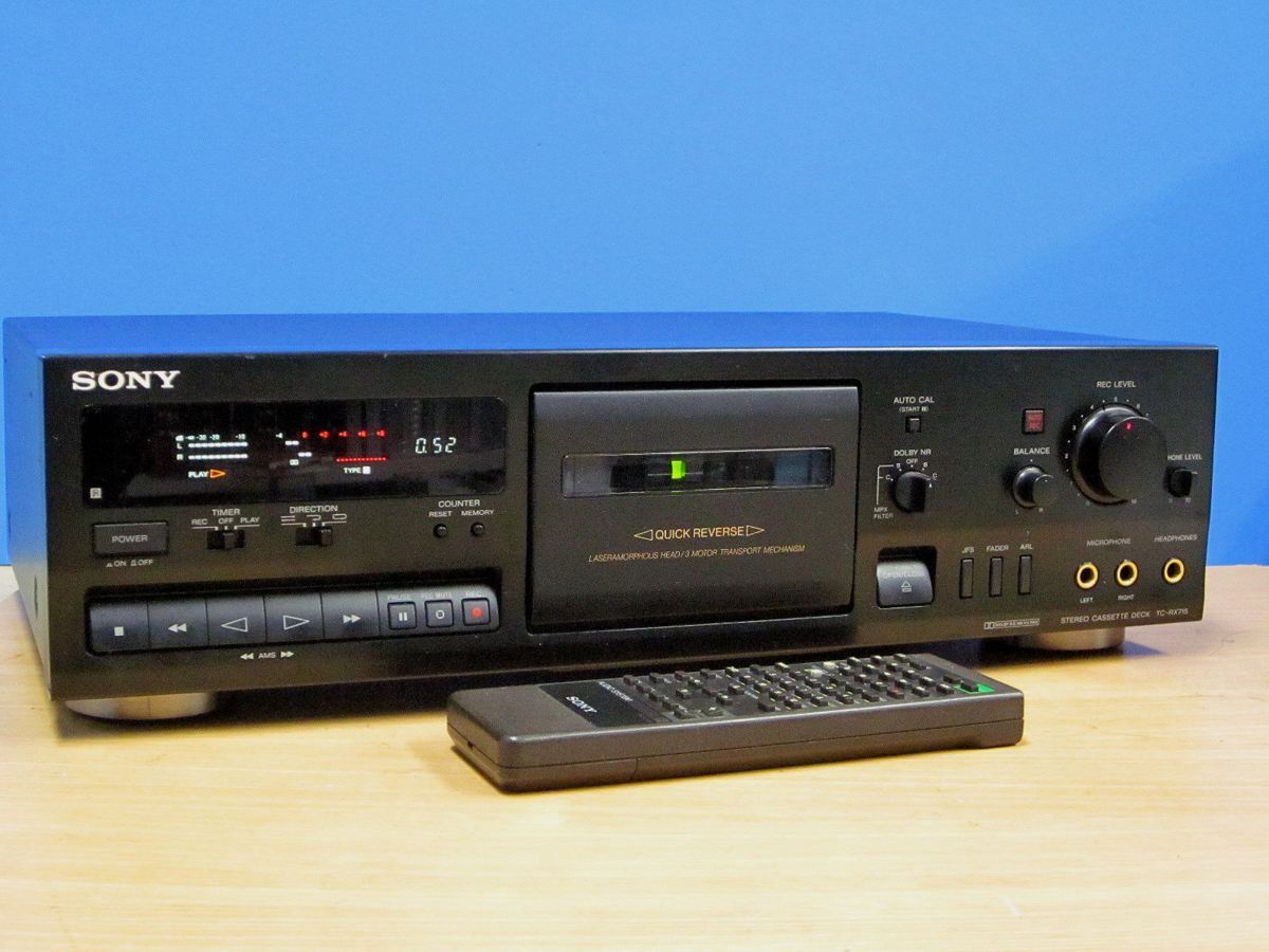 SONY☆良品 メンテ済 動作良好☆高音質 カセットデッキ☆簡易 SONY☆良品 メンテ済 動作良好☆高音質 カセットデッキ☆簡易