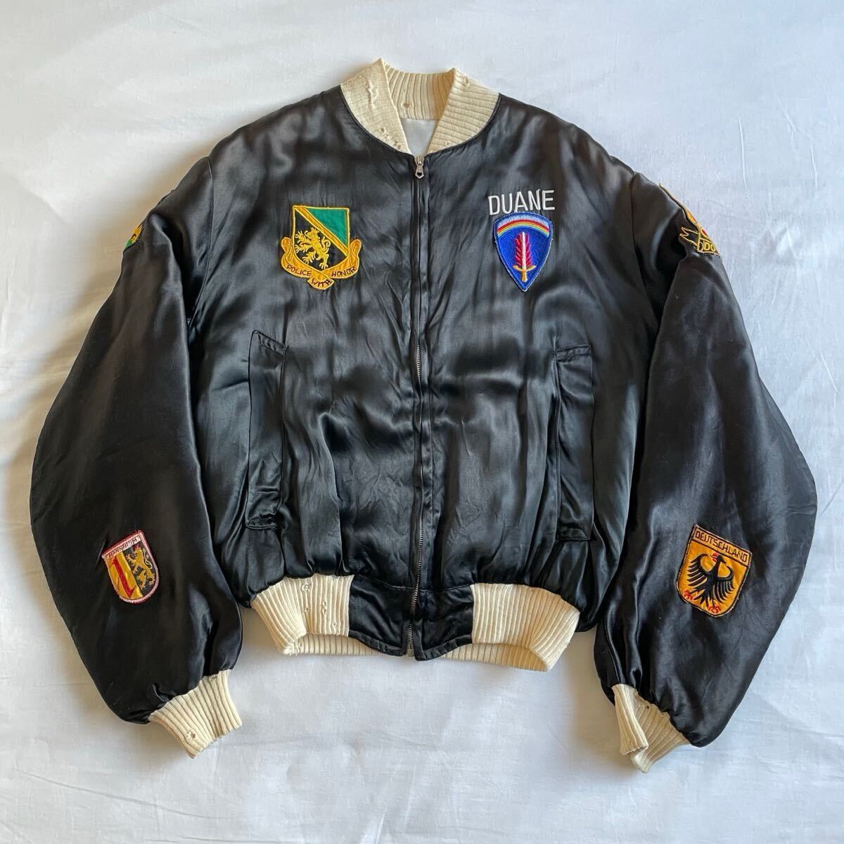 Special! 50s Germany Souvenir Jacket ビンテージ ブラック Special! 50s Germany Souvenir Jacket ビンテージ ブラック