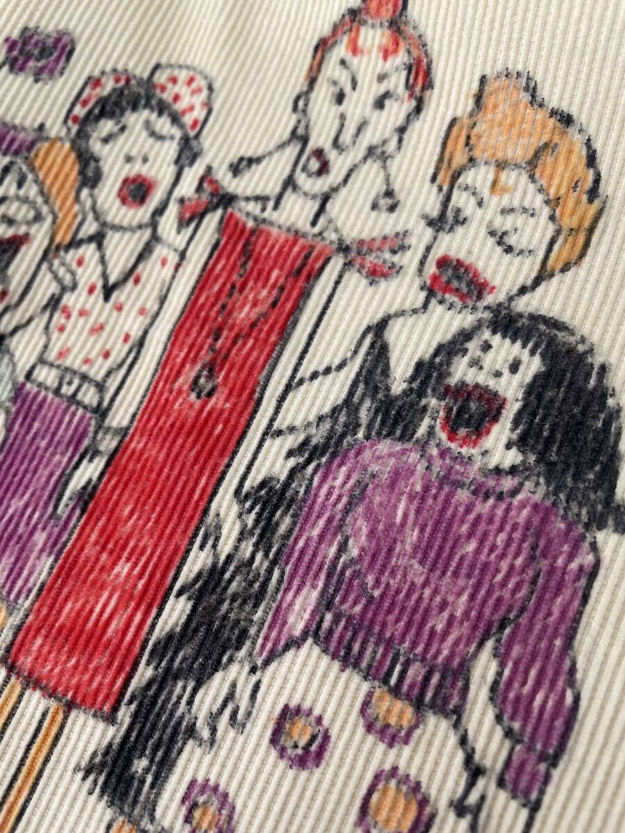 超希少!超美品!USA製!60s 70s senior cords シニアコーズ memorial メモリアルパンツ ハンドペイント 落書き college カレッジ パデュー_画像5