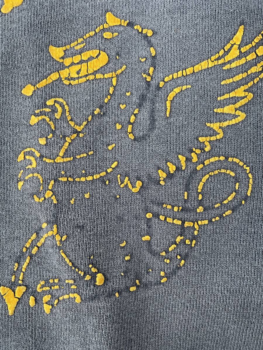 超希少！雰囲気抜群！USA制！40s 50s 60s スウェットシャツ 前V 綿100 sweat shirt college カレッジ 大きいサイズ(L)