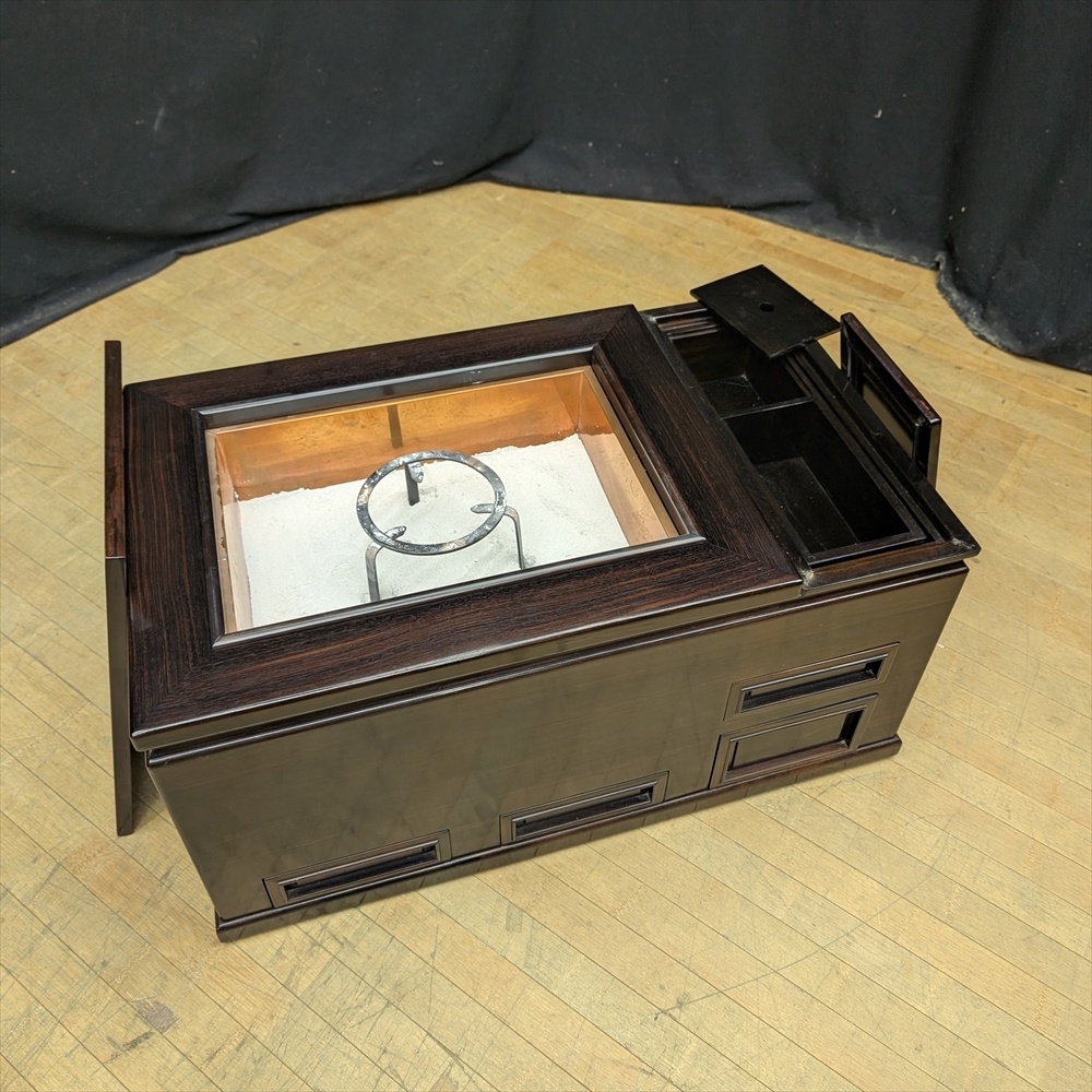 ☆美品☆唐木☆無垢☆ 関東火鉢 長火鉢 火鉢 囲炉裏 座敷 座卓 ☆美品☆唐木☆無垢☆ 関東火鉢 長火鉢 火鉢 囲炉裏 座敷 座卓