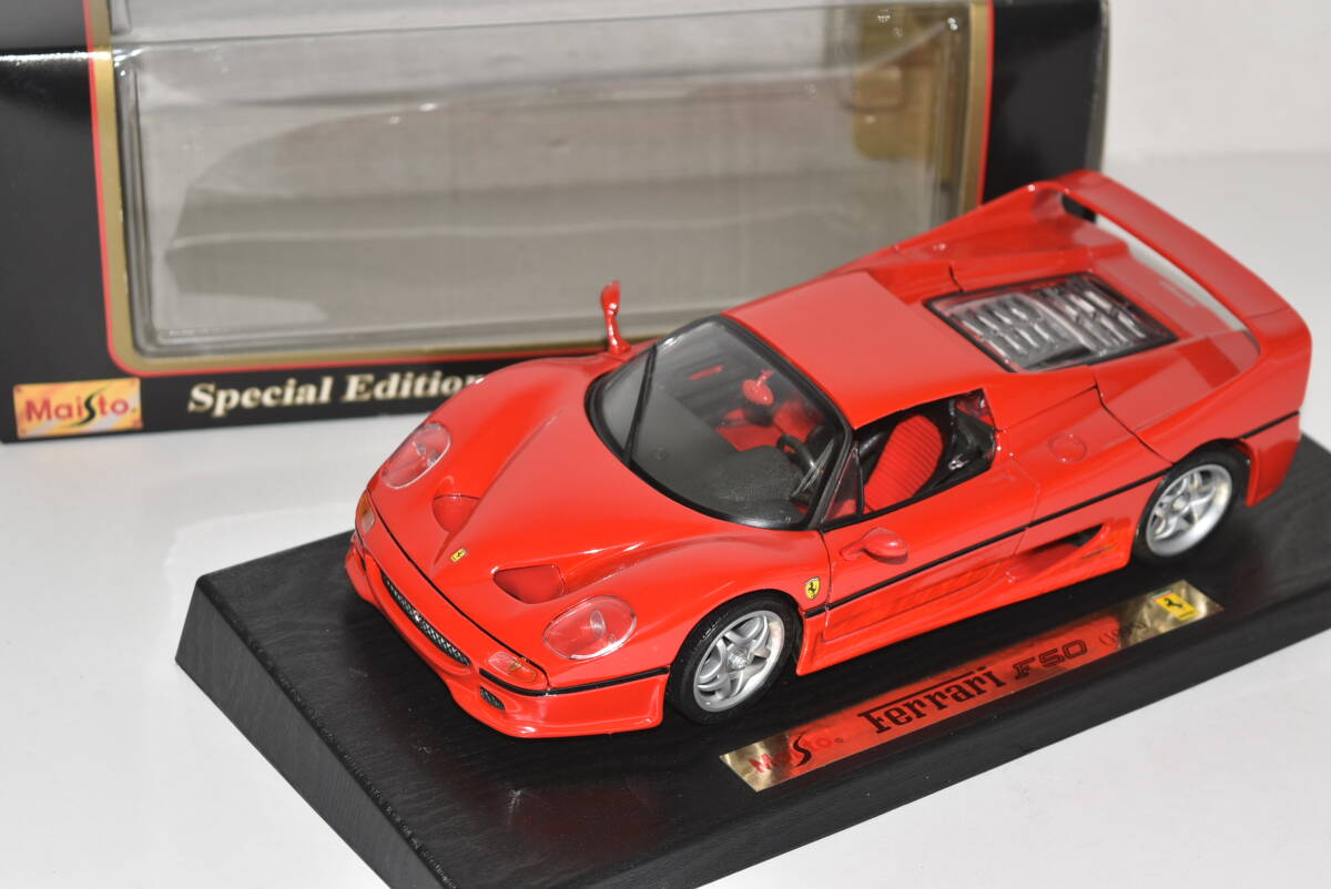 35S 【中古品】 Maisto Ferrari F50 1995 レッド ミニカー No.31823 マイスト フェラーリ 1995年 赤 自動車 模型 フィギュア おもちゃ