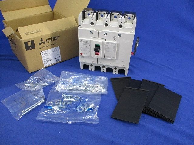 ノーヒューズブレーカー4P200A(付属品付) NF250-SV ノーヒューズブレーカー4P200A(付属品付) NF250-SV