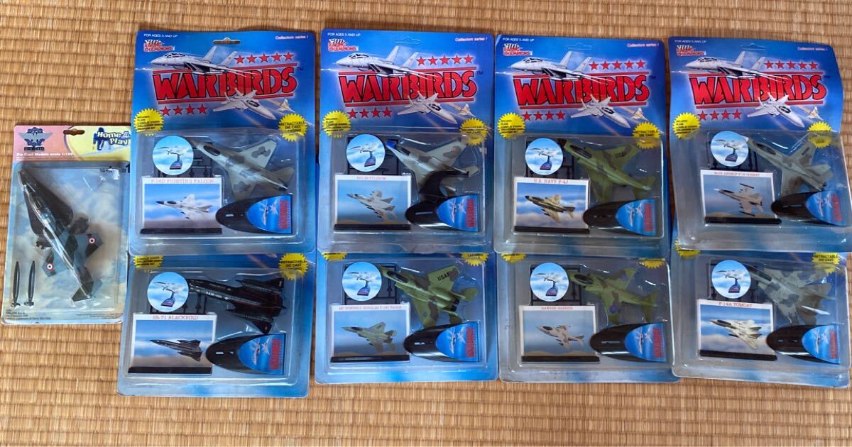 RACING CHAMPION 「WARBIRDSダイキャスト製モデル8種」1/100 ITALERI(イタレリ)「F-104」計9個セット