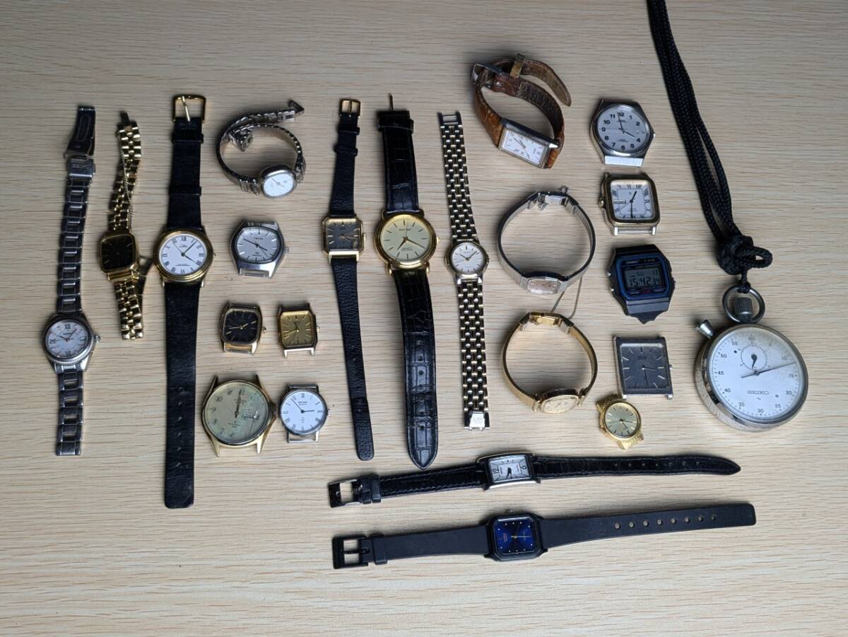 ブランド腕時計【ジャンク品&稼働品まとめて23本】SEIKO ブランド腕時計【ジャンク品&稼働品まとめて23本】SEIKO