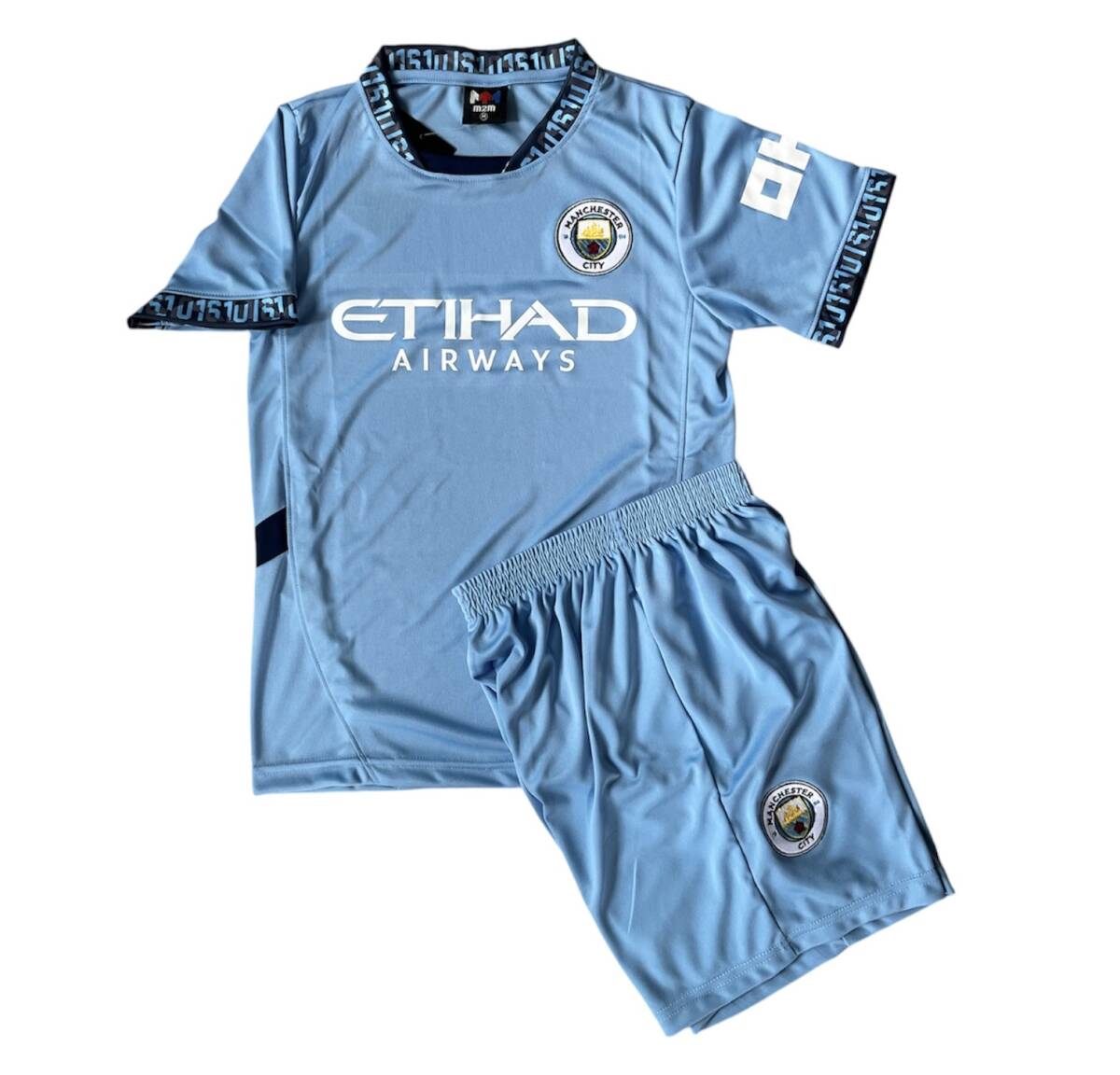 子供用　マンチェスターCITY（H)24/25モデル　子供用　上下セット　S110㎝～XXL160㎝　 サッカー　ユニホーム　　プレミア　新品