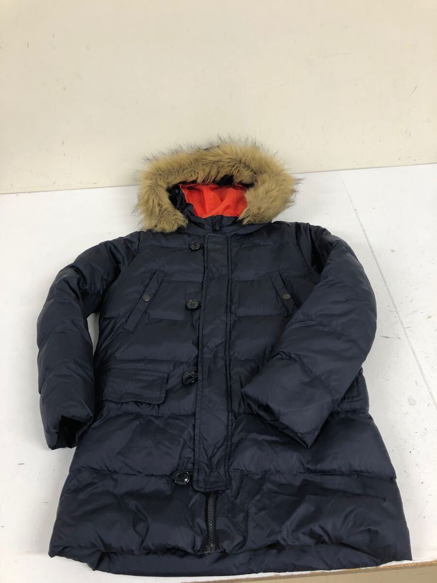 送料無料★UNIQLO ユニクロ★中綿ダウンコート　中綿ダウンジャケット　アウター★ジュニア　キッズ　150 子供　ネイビー#70116sjm5