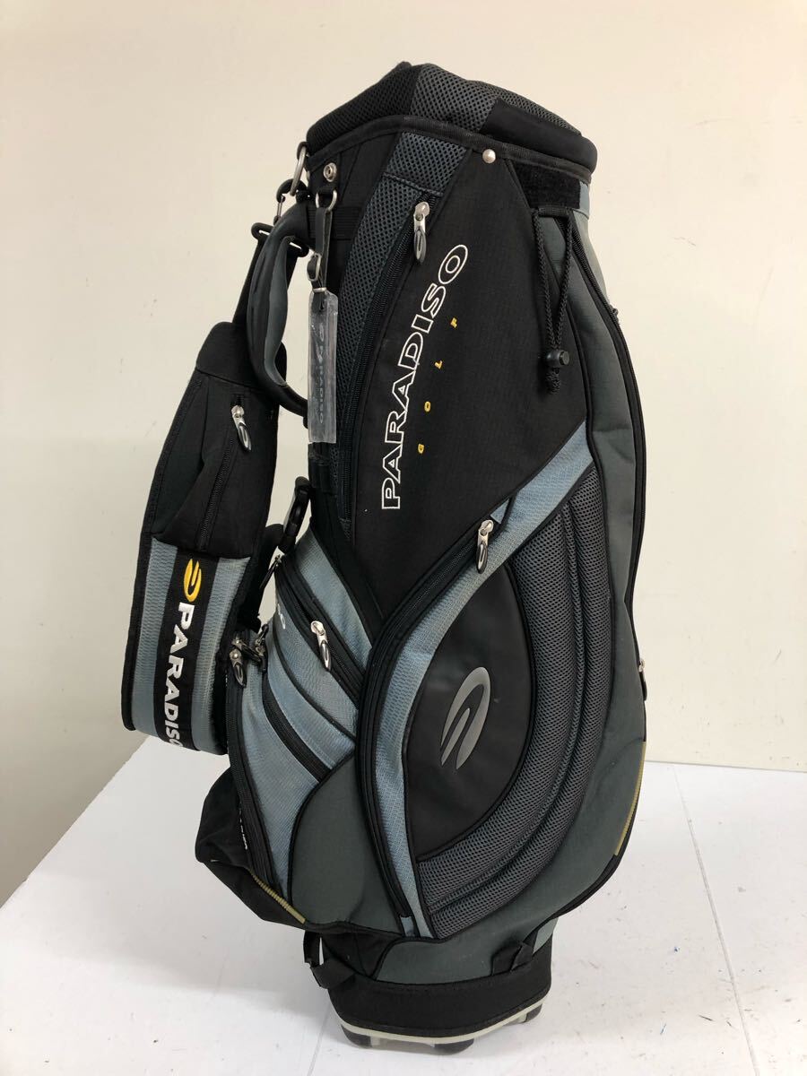 送料無料★PARADISO GOLF パラディーゾ★キャディバッグ ゴルフバッグ キャディバック★ブラック#70128s
