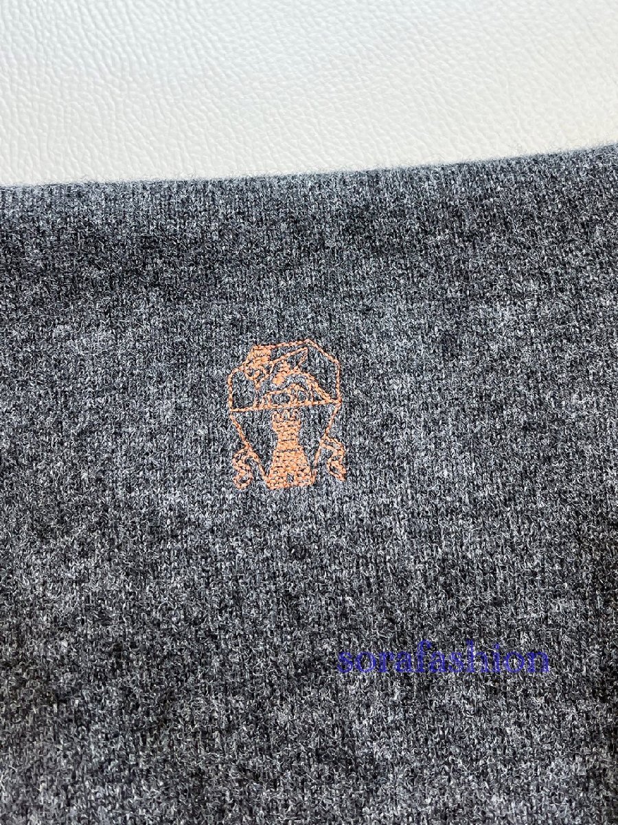 BRUNELLO CUCINELLIブルネロ クチネリ メンズニット長袖T-シャツ BRUNELLO CUCINELLIブルネロ クチネリ メンズニット長袖T-シャツ