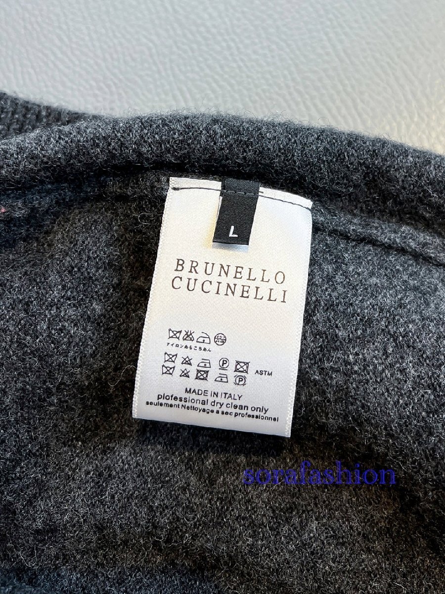 BRUNELLO CUCINELLIブルネロ クチネリ メンズニット長袖T-シャツ BRUNELLO CUCINELLIブルネロ クチネリ メンズニット長袖T-シャツ