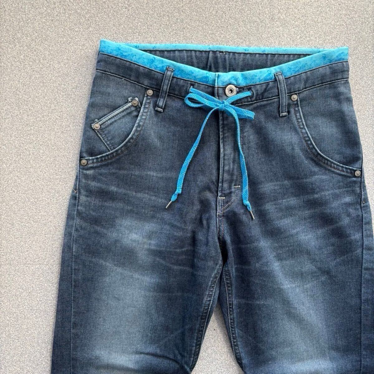 EDWIN エドウィン jerseys ジャージーズ ER107 デニム ジーパン パンツ ボトムス ストレッチ ブルー系 サイズS 日本制