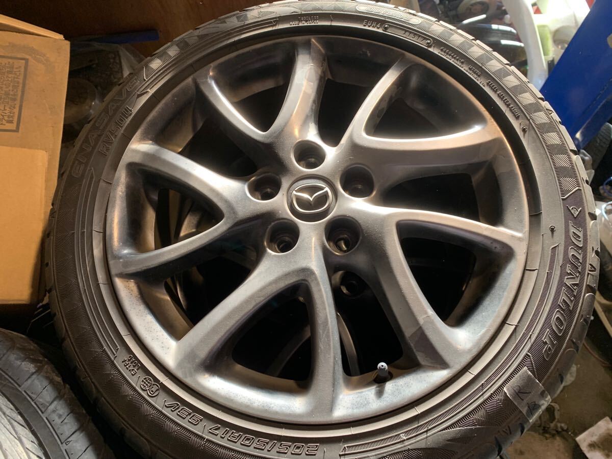 マツダ 純正アルミホイール付205/50R17 4本セット(ラジアルタイヤ 