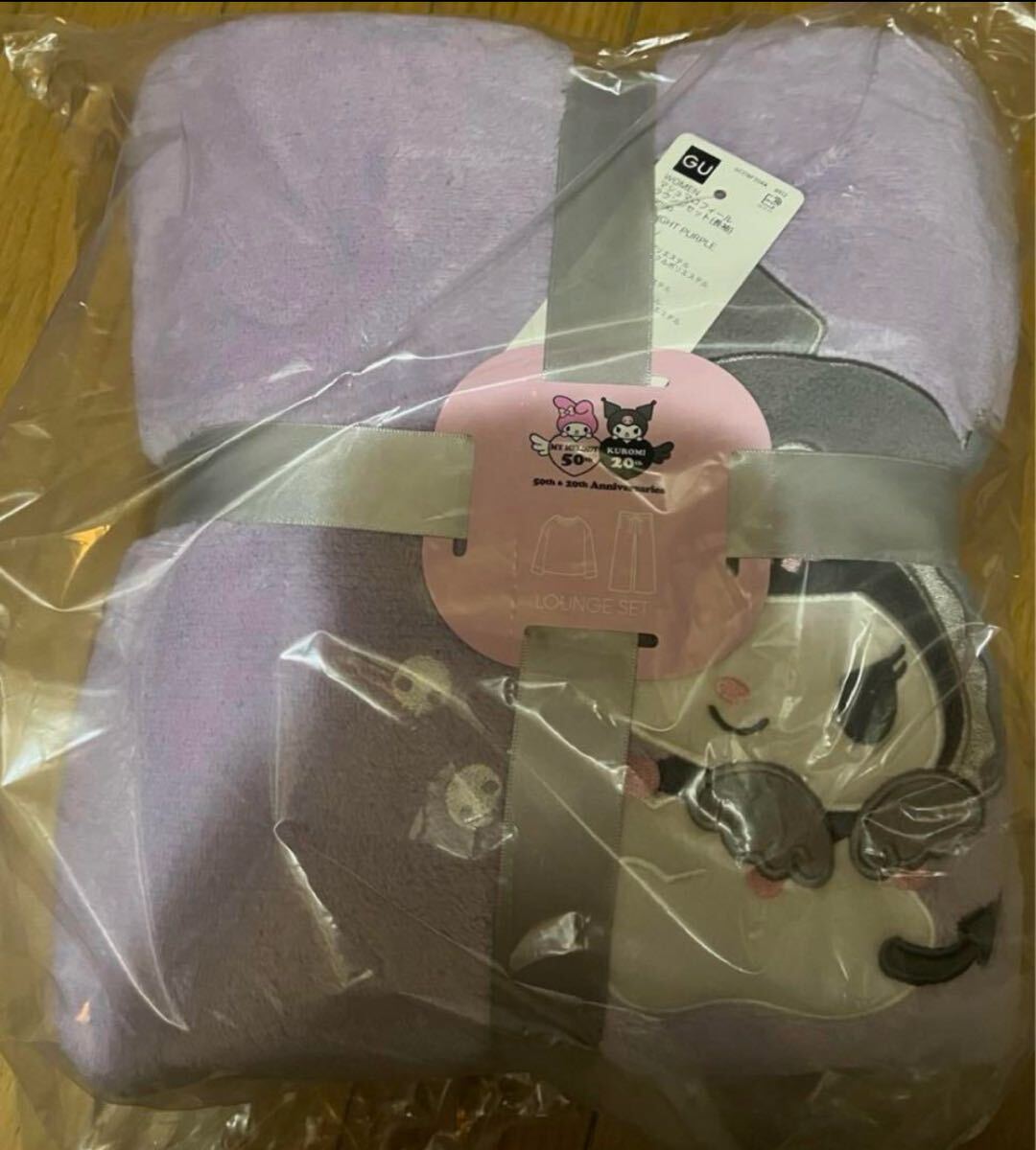 ★クロミ×GU★ルームウェア★L★マシュマロフィールラウンジセット★紫★パープル★サンリオ★Sanrio★コラボ商品★KUROMI★クロミちゃん_画像3