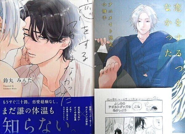 鈴丸みんた 恋をするつもりはなかった アニメイト限定セット 有償特典8P小冊子付き 協力書店ペーパー付 初版 帯付 新品 新品未開封 集英社