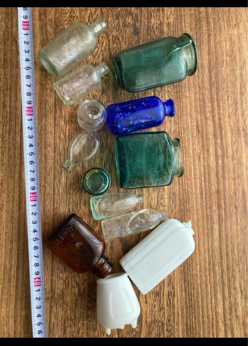 難有 昭和レトロ瓶 ガラス瓶 アンティーク ビンテージ 仁丹 海苔 難有 昭和レトロ瓶 ガラス瓶 アンティーク ビンテージ 仁丹 海苔