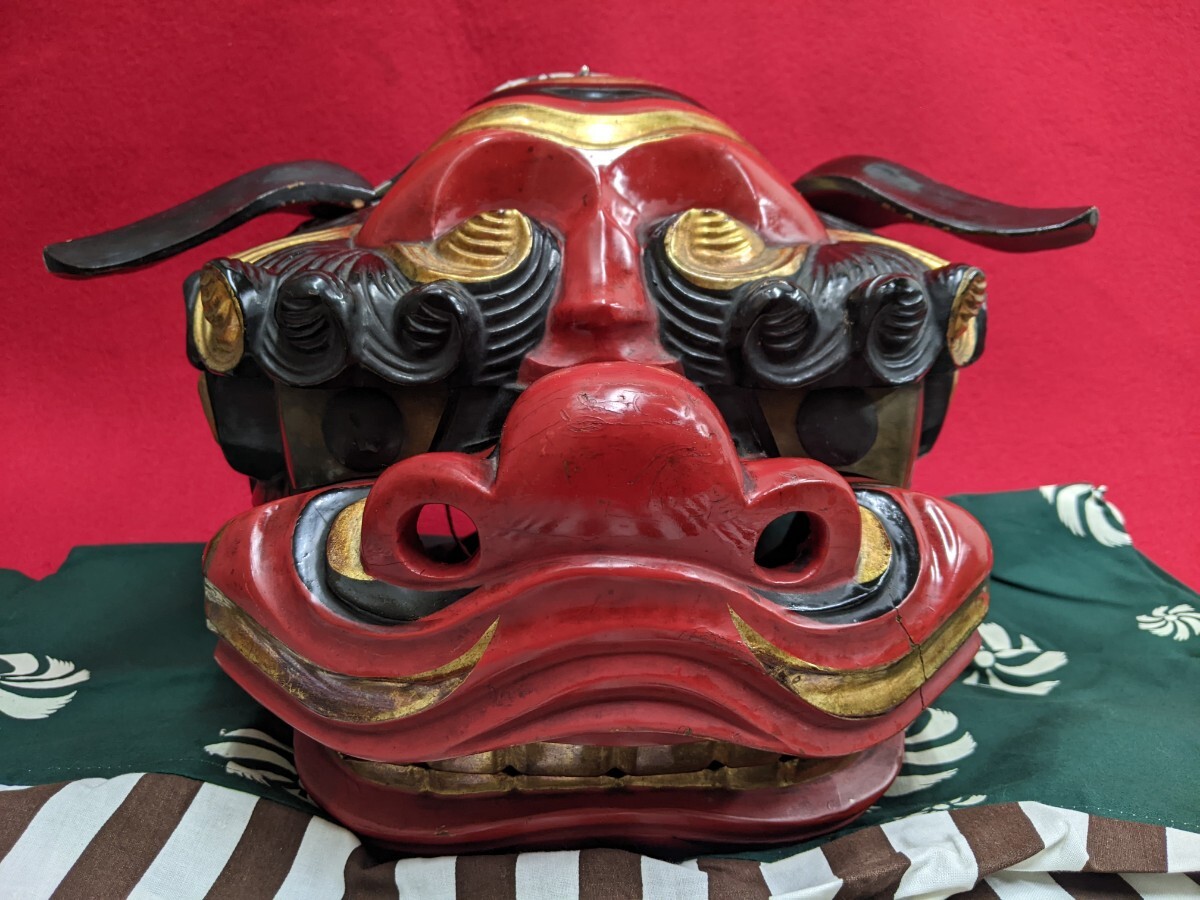 Amazon.co.jp: 獅子舞 獅子頭 木彫り 頭幅約33cm 縦幅約31cm2頭 Amazon.co.jp: 獅子舞 獅子頭 木彫り 頭幅約33cm 縦幅約31cm2頭