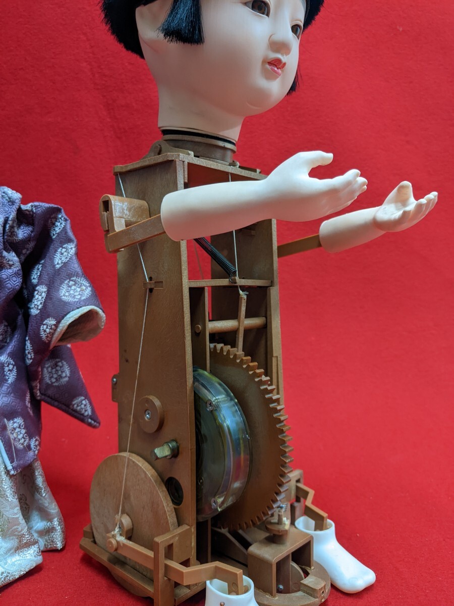 茶運人形 からくり人形 ユニー 完成品 高45cm 組立説明図 茶運人形 からくり人形 ユニー 完成品 高45cm 組立説明図