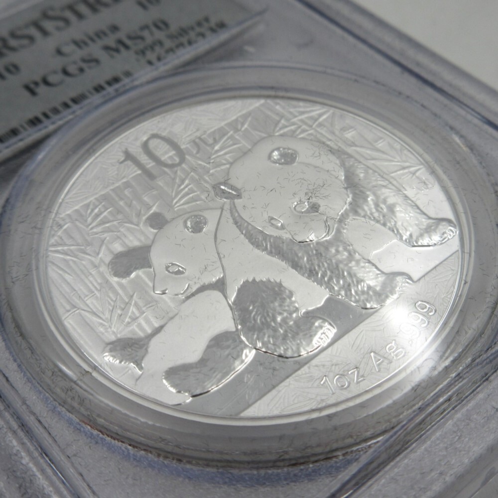 Yahoo!オークション - 1円〜 中国銀貨 10元 パンダ銀貨 2010年