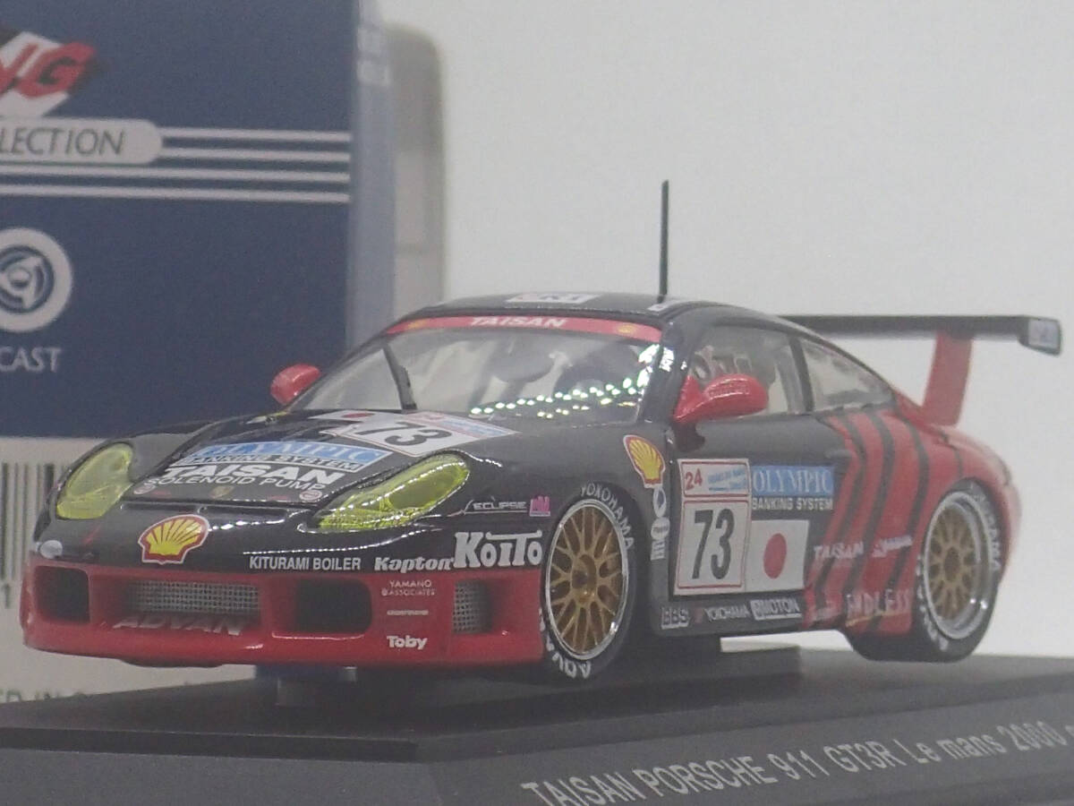 レーシングカー EBBRO 1/43 TAISAN PORSCHE 911 GT3R 2000 LE MANS BLACK 182