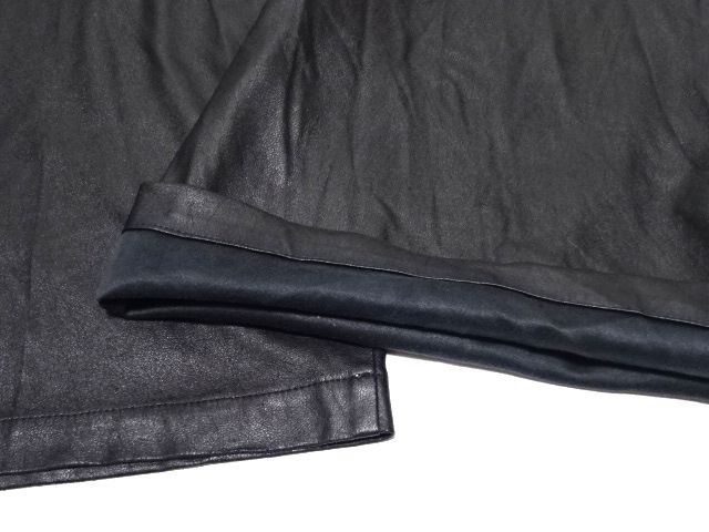 VEIN 2022-2023AW SYNTHETIC LEATHER ONE TUCK WIDE TROUSERS 3 size / ヴェイン シンセティックレザー パンツ メンズ 定価35200円_画像6