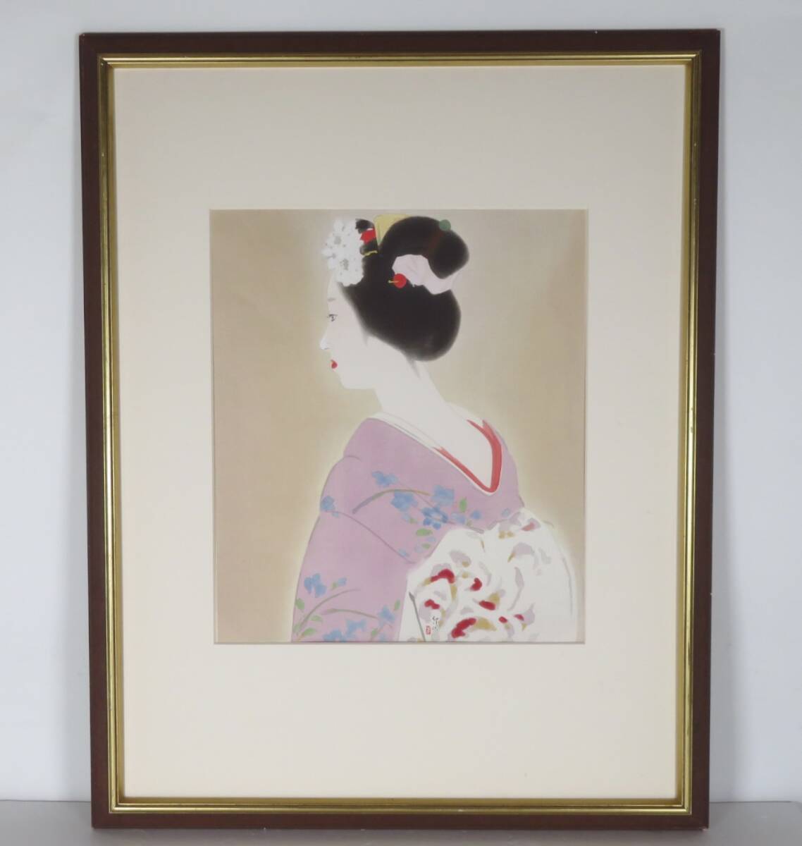 SAKURAYA】真作保証【舞妓/寺島柴明】木版画 限定200部 特別番 SAKURAYA】真作保証【舞妓/寺島柴明】木版画 限定200部 特別番