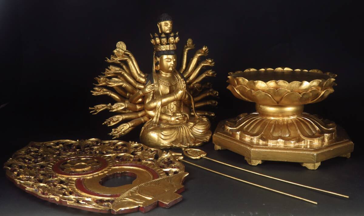 未使用在庫品特価】仏具彫刻5枚組 波に千鳥 極彩色 本金箔 六鳥 未使用在庫品特価】仏具彫刻5枚組 波に千鳥 極彩色 本金箔 六鳥