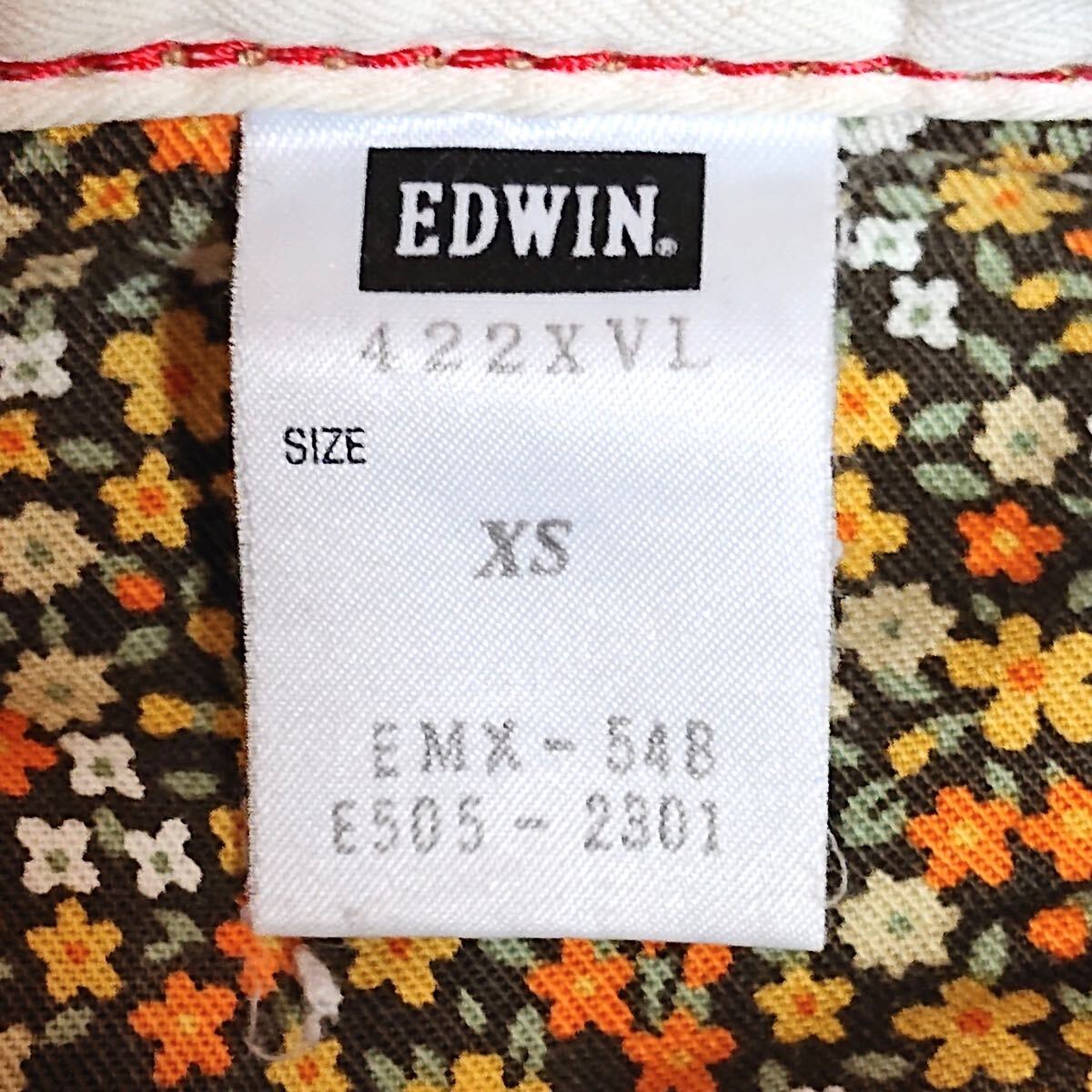 h1438gg сделано в Японии EDWIN( Edwin ) размер XS Denim брюки голубой женский casual модный надеты маваси ji- хлеб б/у обработка б/у одежда 