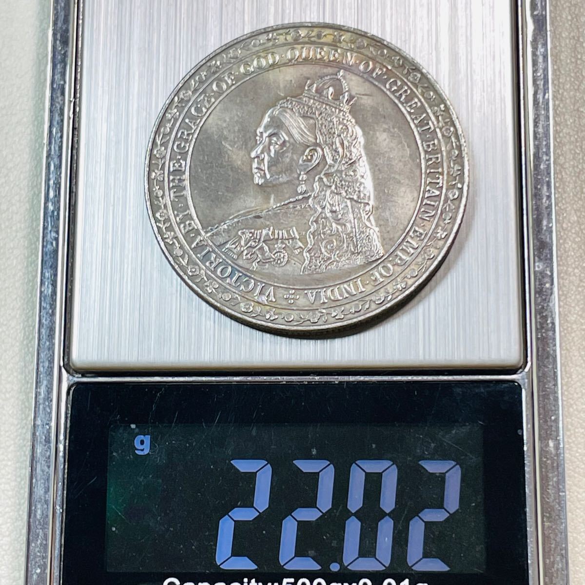 イギリス 硬貨 古銭 ヴィクトリア女王 1887年 「MDCCCLXXXVII