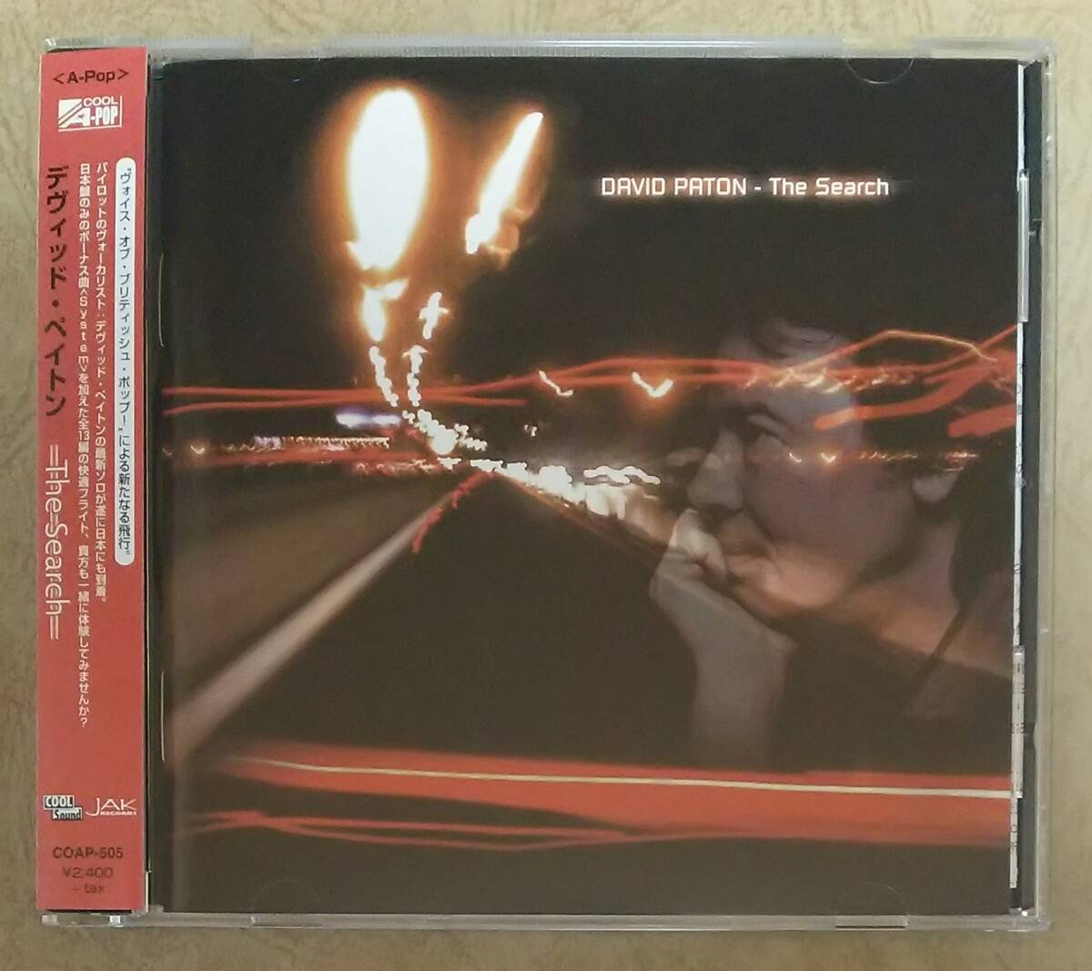 【ROCK】 デヴィッド・ペイトン(DAVID PATON) / ザ・サーチ(THE SEARCH)　帯付　2003年リリース　日本盤ボーナス収録　※パイロット(PILOT)