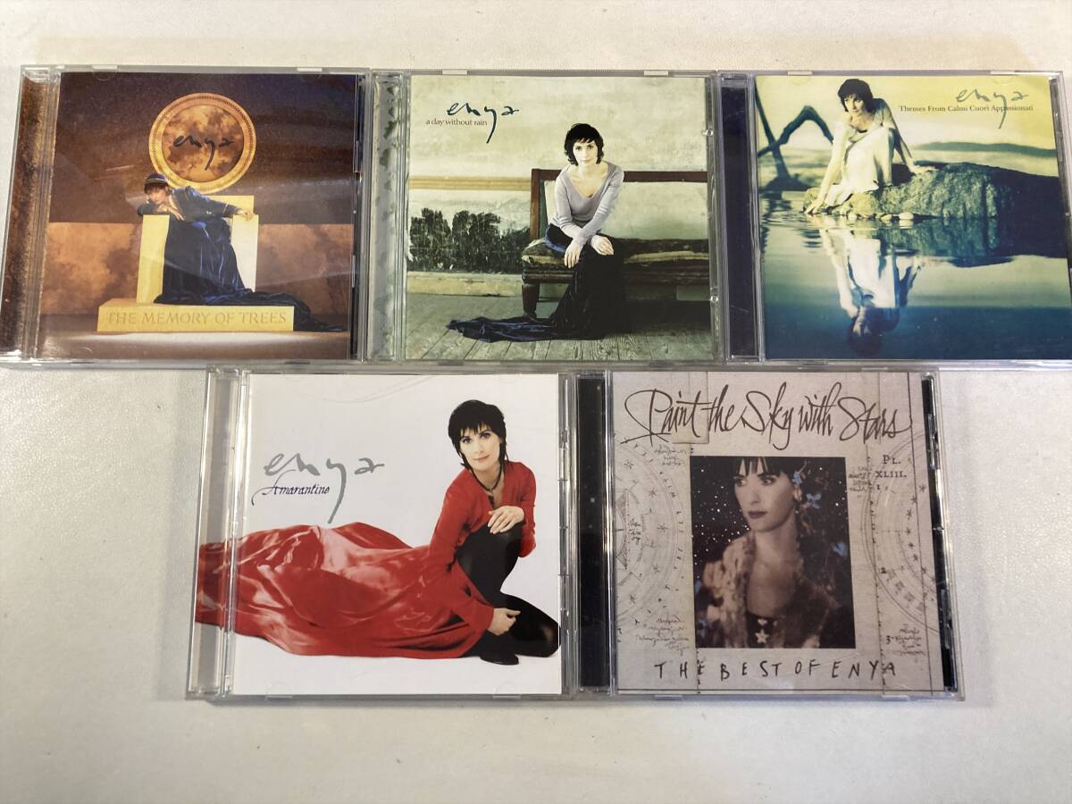 【W9611】エンヤ CD アルバム 5枚セット●Enya●The Memory of Trees●a day without rain●Amarantine●Paint the Sky with Stars