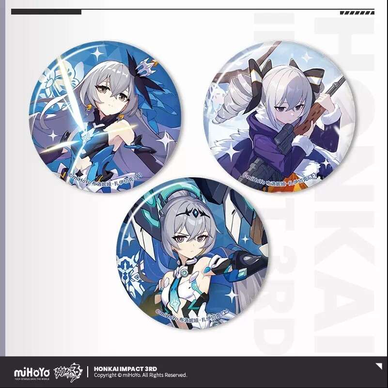 崩壊3rd 缶バッジ まとめ 崩壊3rd オンラインくじ 缶バッジ セット