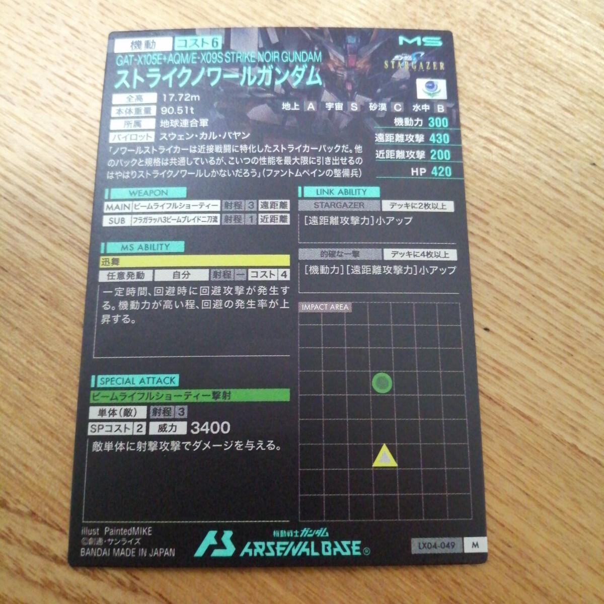 機動戦士ガンダムアーセナルベース　LX04-049　ストライクノワールガンダム　M