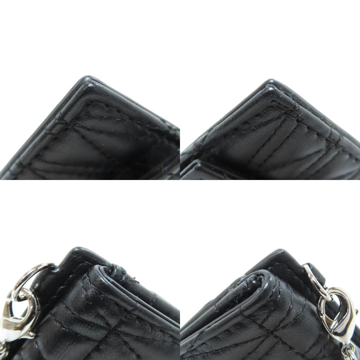 VERSACE ヴェルサーチ チェーン付き カードケース レザー レディース 中古