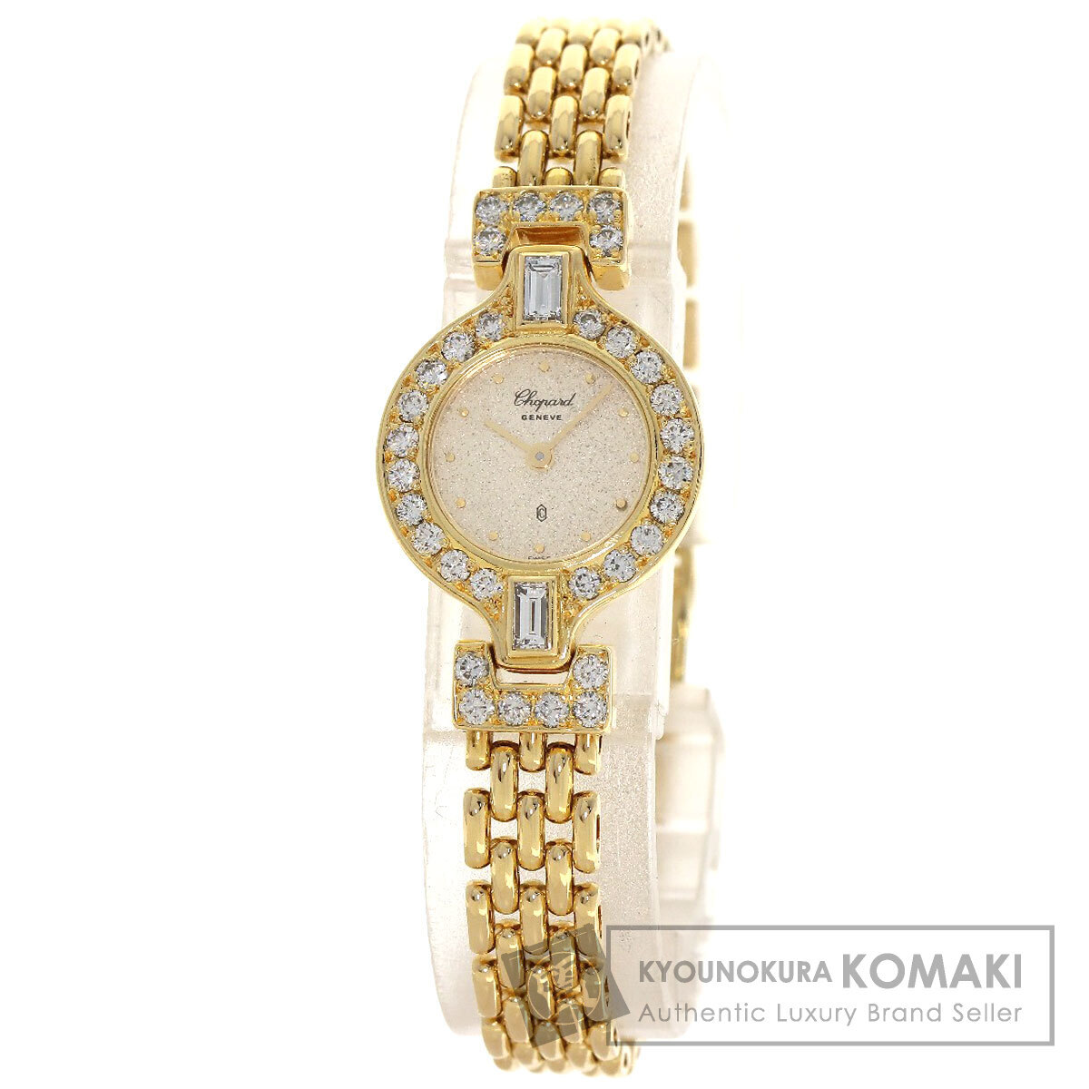 Chopard ショパール 104617 バケット ダイヤモンド 腕時計 K18イエローゴールド K18YG ダイヤモンド レディース 中古