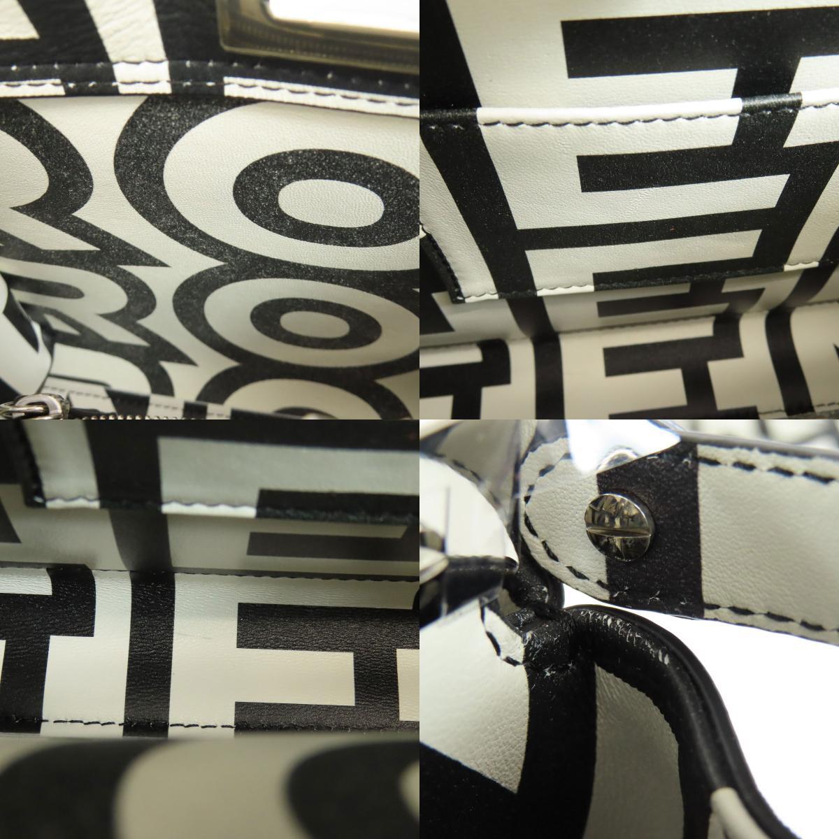 FENDI フェンディ ピーカブー ミニ マークジェイコブスコラボ 2WAY ハンドバッグ カーフ レディース 中古
