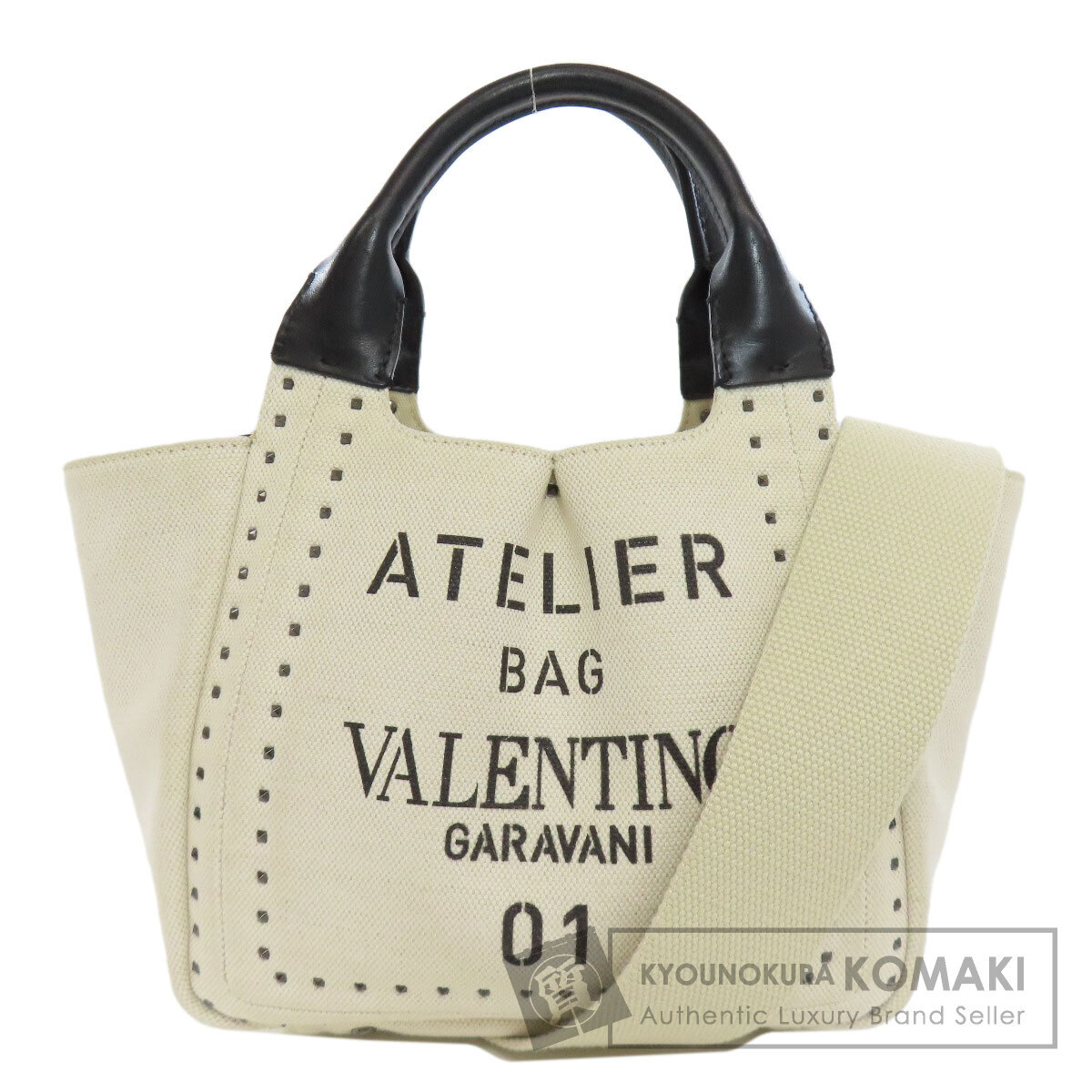 VALENTINO Valentino 2WAY ручная сумочка парусина женский б/у 