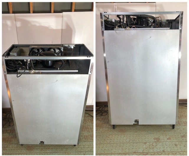 №19-155 ★2012年製★ フクシマ 業務用冷凍庫 URN-124FMD3 W1200×D650×H1950 140㎏ 三相200V 50/60Hz 840L 縦型 冷凍庫 4ドア_画像4