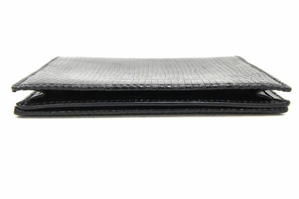 ダンヒル 名刺入れ ブラック リザード レザー 中古 メンズ ビジネス カードケース カードホルダー とかげ エキゾチックレザー