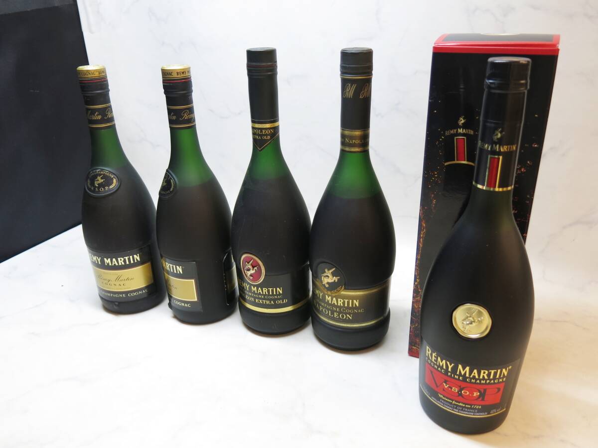 【古酒】【未開栓】【5本セット】RAMY MARTIN NAPOLEON/レミーマルタン ナポレオン 700ml 40% 1本のみ箱付き 未開栓 ブランデー　
