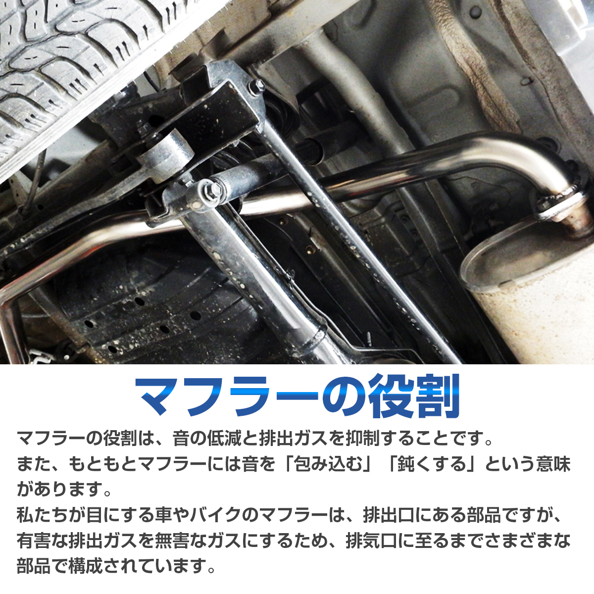 JA11 ジムニー フル ストレート 左出し ステンレスマフラー 重低音サウンド メインパイプ50φ 直管 高品質(zhì) 競技用