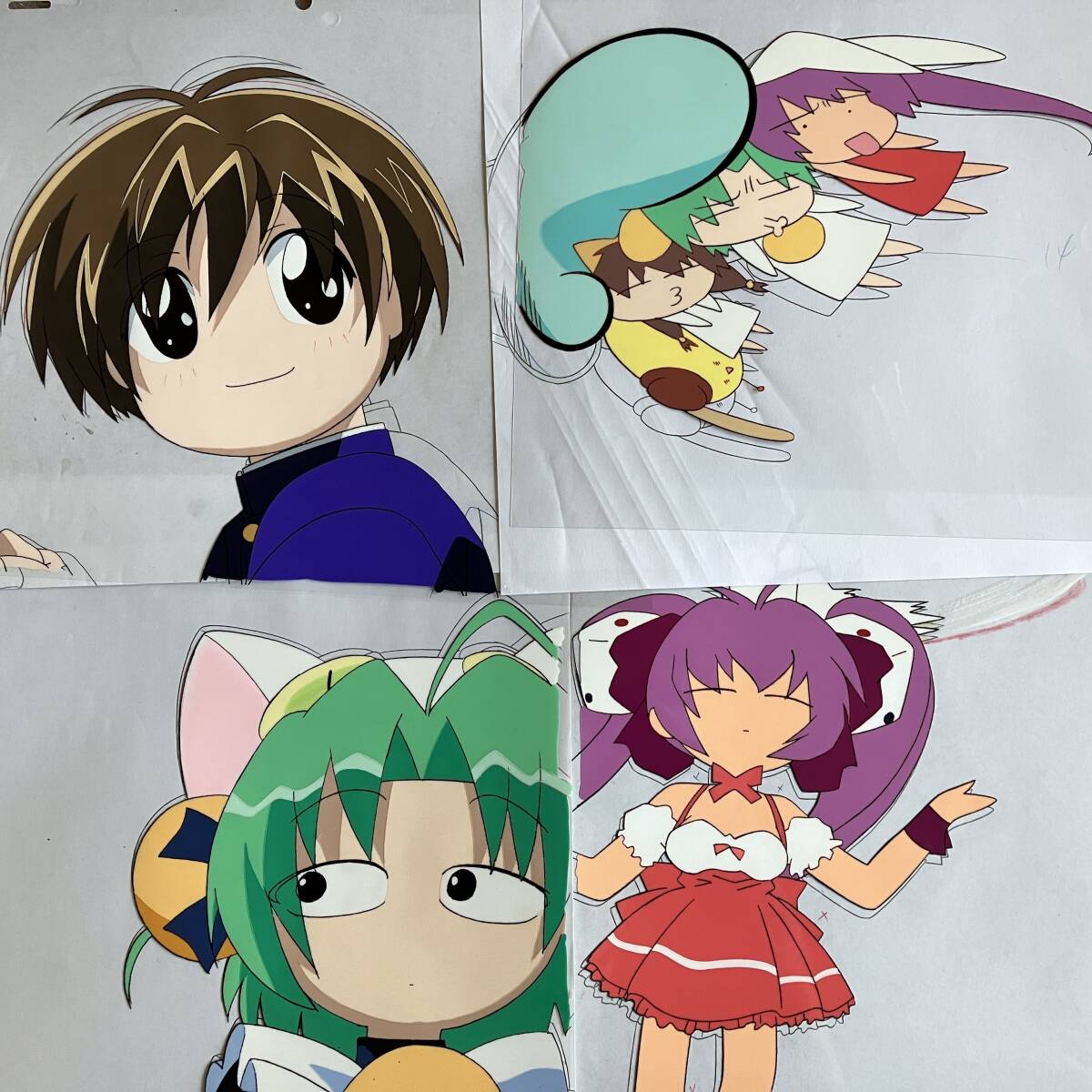 デ・ジ・キャラット 直筆 セル画 原画 8枚セット でじこ/セル画 デ・ジ・キャラット 直筆 セル画 原画 8枚セット でじこ/セル画