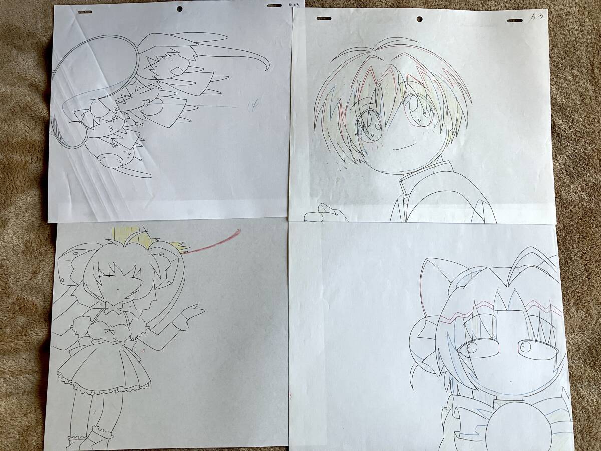 デ・ジ・キャラット 直筆 セル画 原画 8枚セット でじこ/セル画 デ・ジ・キャラット 直筆 セル画 原画 8枚セット でじこ/セル画