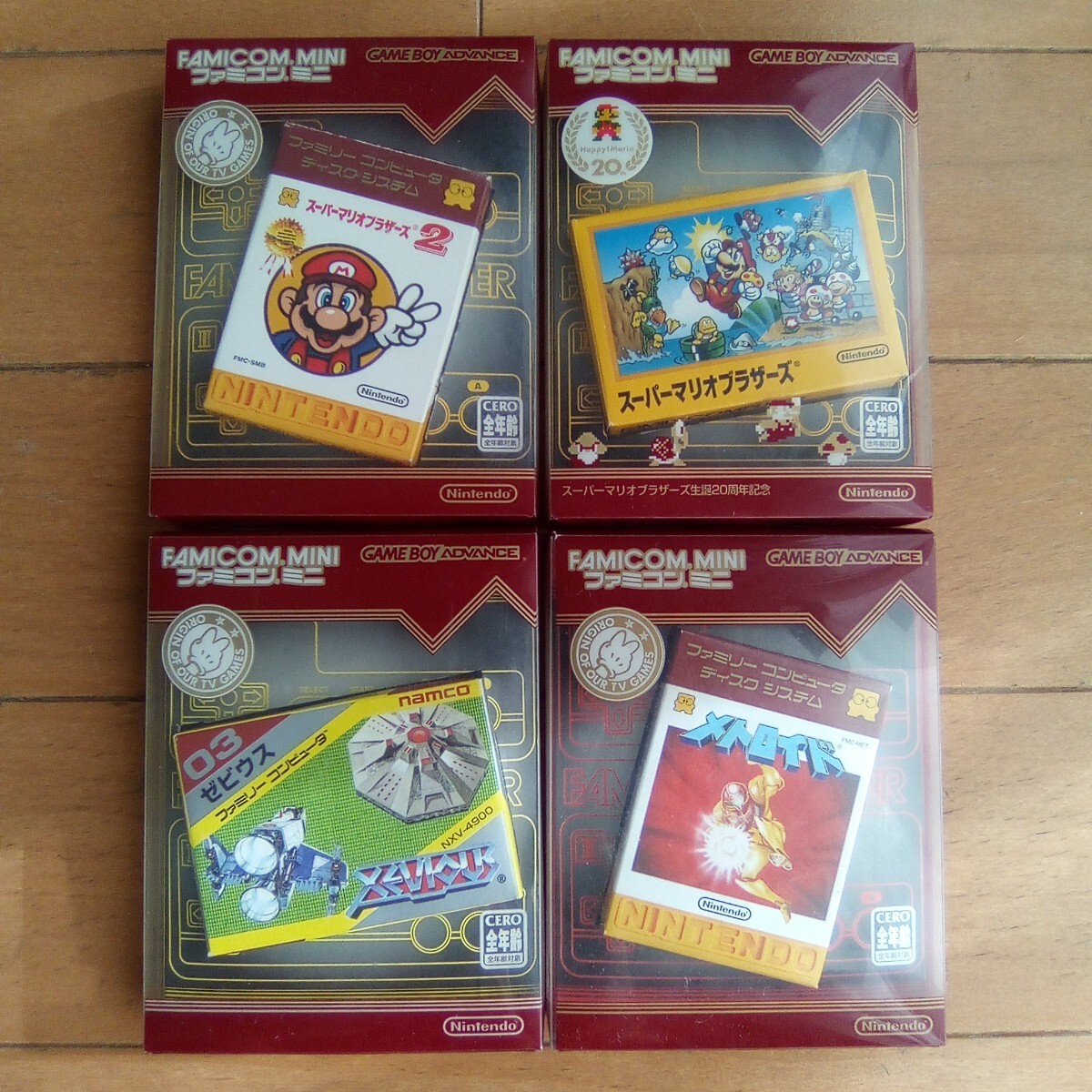 ゲームボーイアドバンス ファミコンミニ　ソフト４点セット