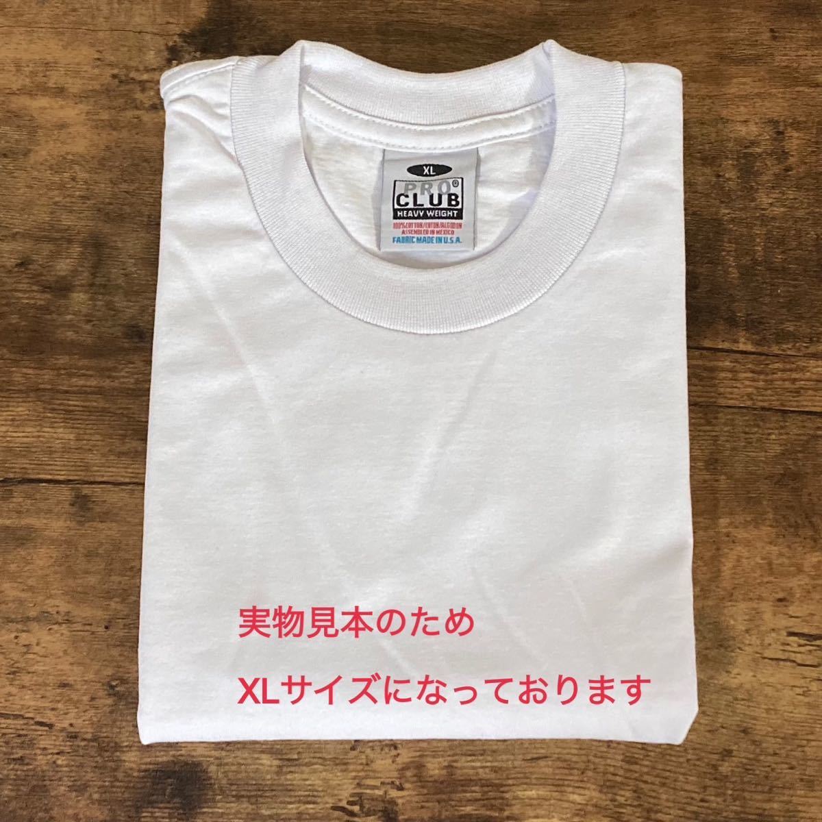 【プロクラブ】新品未使用 無地 厚手 ヘヴィーウェイト 半袖Tシャツ 白 ホワイト 2枚セット Mサイズ proclub 101 6.5oz